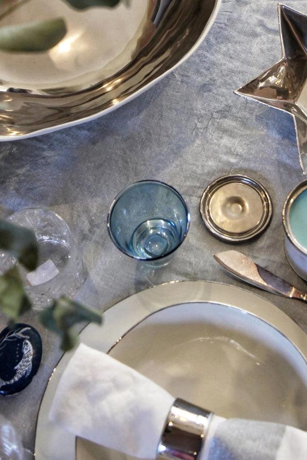 Summerill & Bishop 'Full Field' Linen Tablecloth In Silver