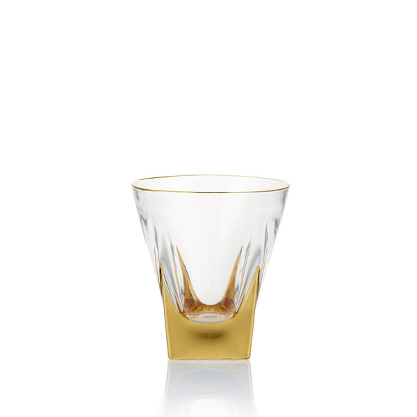 summerill & bishop Gold Art Deco Hand Decorated Water Glass Tumbler