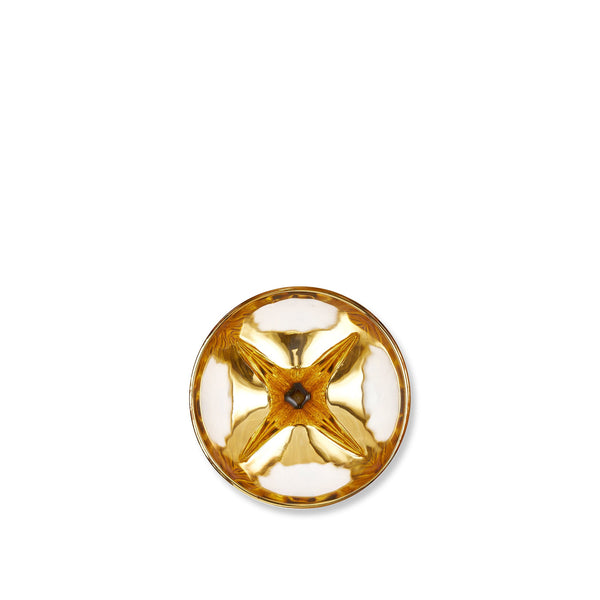 Summerill & Bishop Gold Art Deco Hand Decorated White Wine Glass