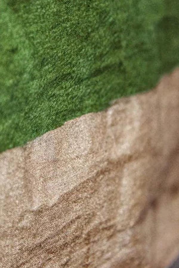 Summerill & Bishop 'Gold Edge' Linen Tablecloth In Avocado Green