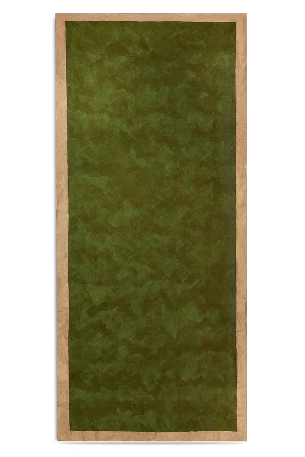 summerill & bishop 'Gold Edge' Linen Tablecloth in Avocado Green