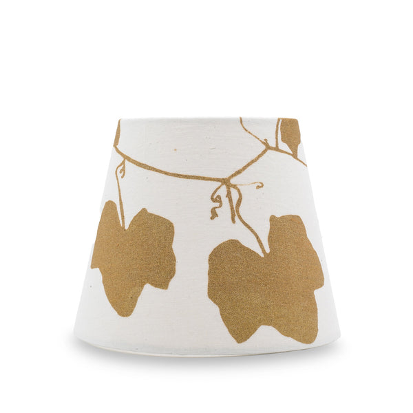 summerill & bishop 'Gold Ivy' French Drum Lampshade 13cm