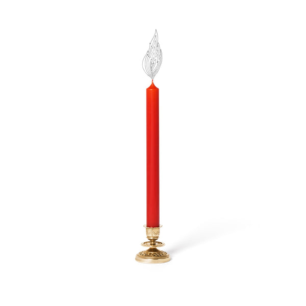 Summerill & Bishop Gold Plated Chiselled Candle Holder By Trudon