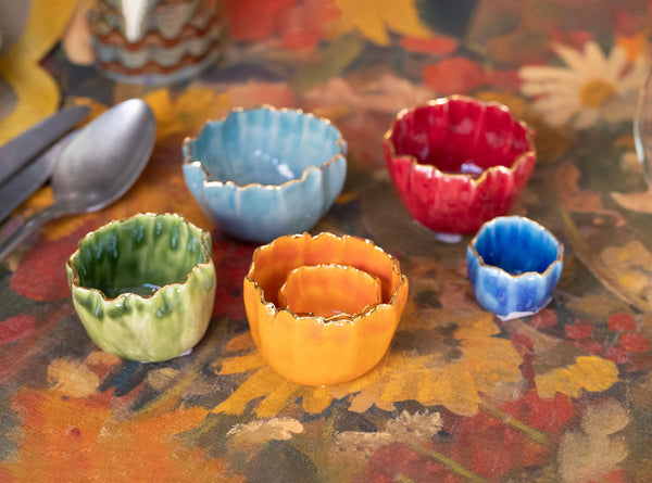 Summerill & Bishop Gold Rim Pinch Pot Incense Holder In Burgundy