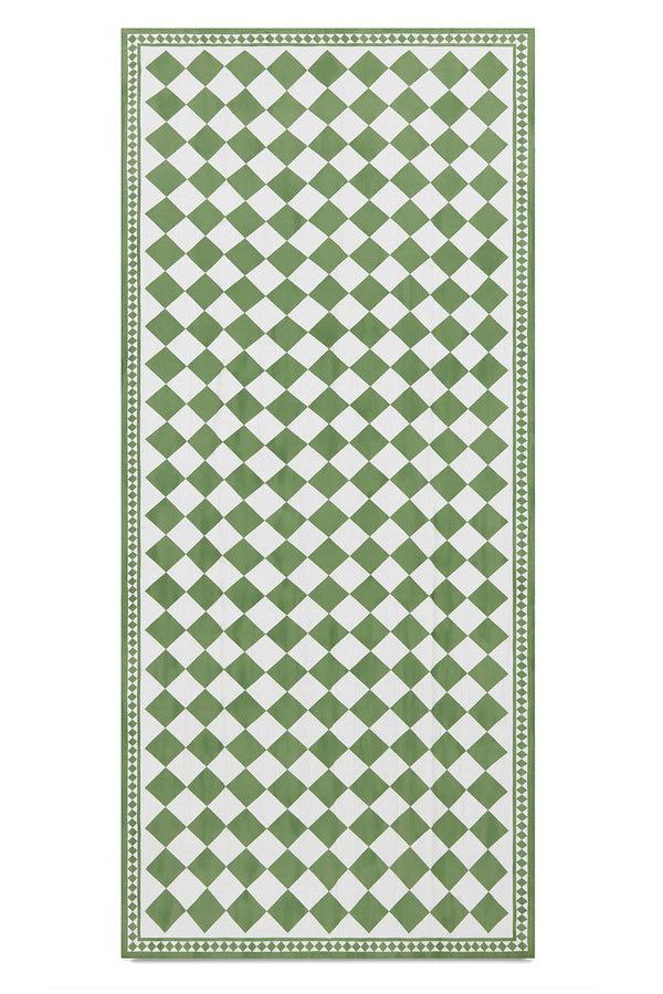 summerill & bishop 'Green Check' Summerill & Bishop x Claridge's Linen Tablecloth