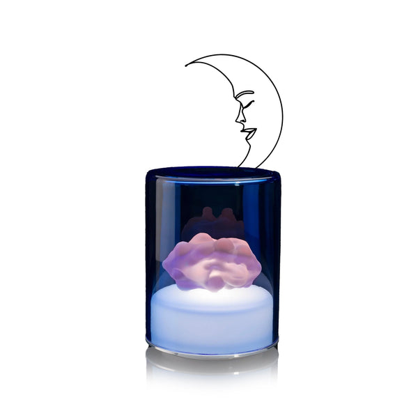 Summerill & Bishop Green Wolf X Solange Azagury-Partridge Cloud Murano Glass Wireless Rechargeable Table Lamp