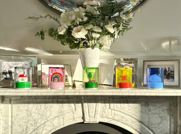 Summerill & Bishop Green Wolf X Solange Azagury-Partridge Cloud Murano Glass Wireless Rechargeable Table Lamp