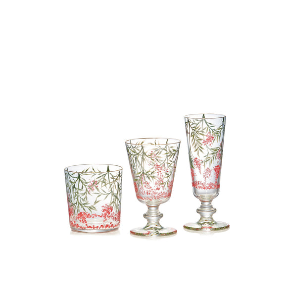 Summerill & Bishop Hand Painted Les Airelles Wine Glass