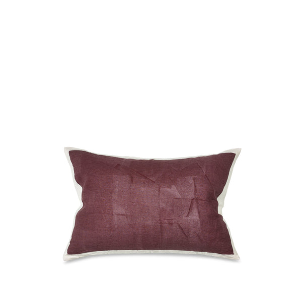 summerill & bishop Hand Painted Linen Cushion in Grape 60cm x 40cm