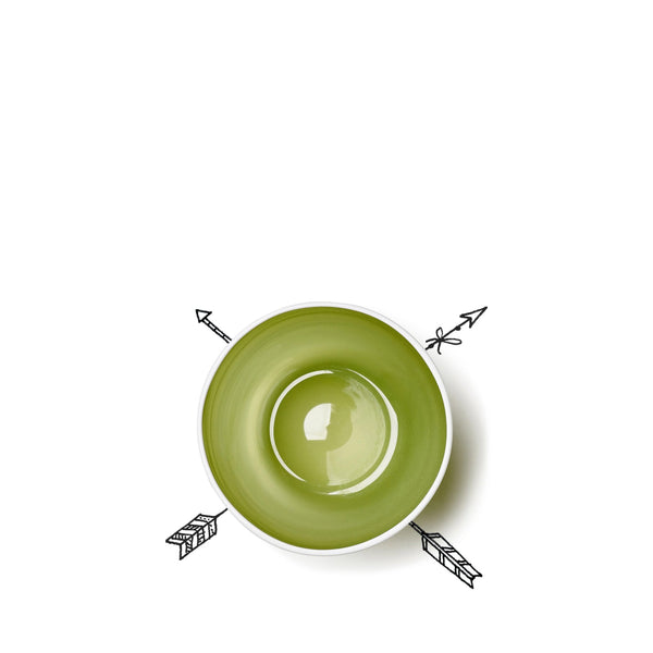 Summerill & Bishop Handblown Bumba Glass Tumbler In Apple Green 30cl