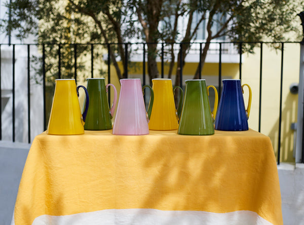 Summerill & Bishop Handblown Bumba Glass Tumbler In Apple Green 30cl