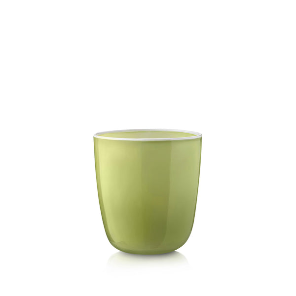 summerill & bishop Handblown Bumba Glass Tumbler in Apple Green 30cl