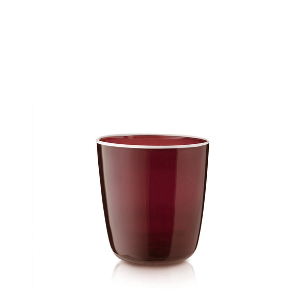 summerill & bishop Handblown Bumba Glass Tumbler in Claret Red 30cl