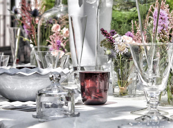 Summerill & Bishop Handblown Bumba Glass Tumbler In Grape 30cl