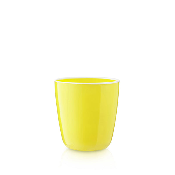 summerill & bishop Handblown Bumba Glass Tumbler in Lemon Yellow 30cl