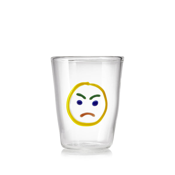 summerill & bishop Handblown Glass 'Angry' Mood Tumbler