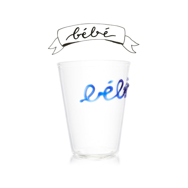 Summerill & Bishop Handblown Glass "Bébé" (Baby) Tumbler In Blue