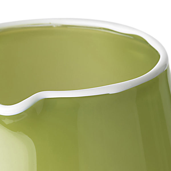 Summerill & Bishop Handblown Glass Bumba Jug In Apple Green 3lt