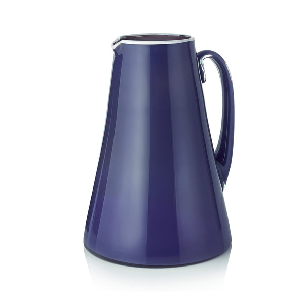summerill & bishop Handblown Glass Bumba Jug in Purple 3lt