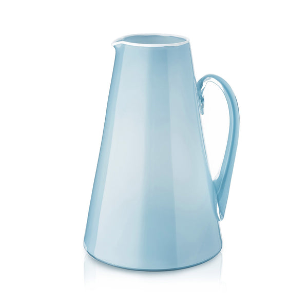 summerill & bishop Handblown Glass Bumba Jug in Sky Blue 3lt