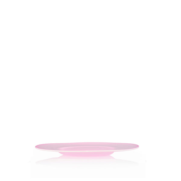 summerill & bishop Handblown Glass Charger Plate in Rose Pink 31cm
