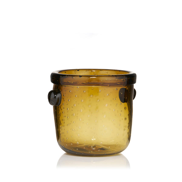 Summerill & Bishop Handblown Glass 'Clair' Ice Bucket In Moss Green