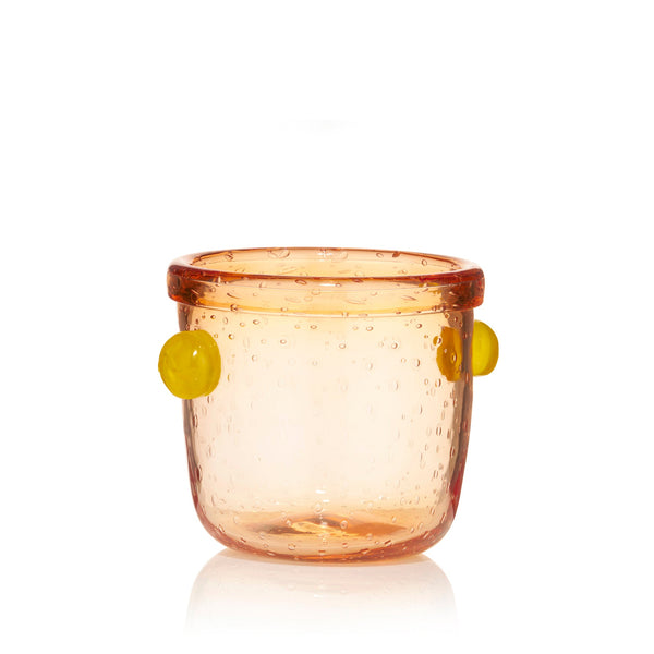Summerill & Bishop Handblown Glass 'Clair' Ice Bucket In Tangerine