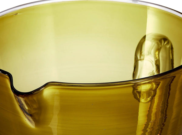 Summerill & Bishop Handblown Glass 'Clair' Jug In Moss Green 23cm