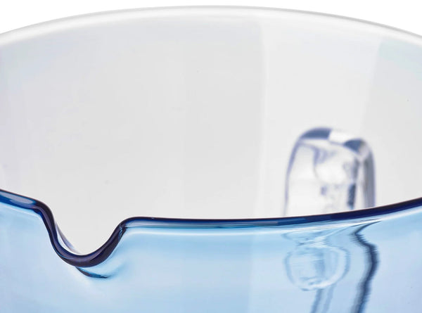 Summerill & Bishop Handblown Glass 'Clair' Jug In Turquoise 23cm