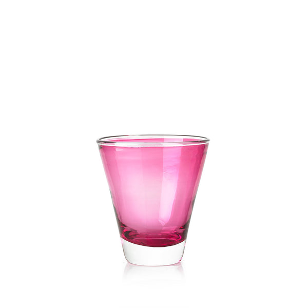 summerill & bishop Handblown Glass 'Clair' Tumbler in Fuchsia Pink 20cl