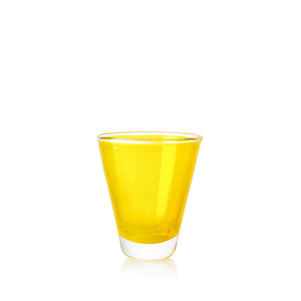 summerill & bishop Handblown Glass 'Clair' Tumbler in Lemon Yellow 20cl