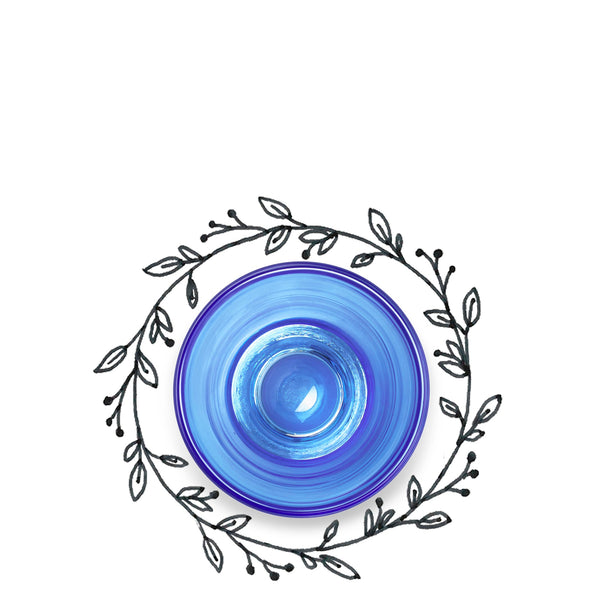 Summerill & Bishop Handblown Glass 'Clair' Tumbler In Midnight Blue 20cl