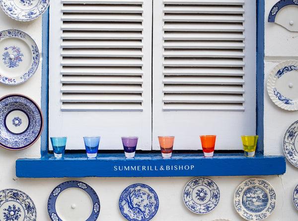 Summerill & Bishop Handblown Glass 'Clair' Tumbler In Midnight Blue 20cl