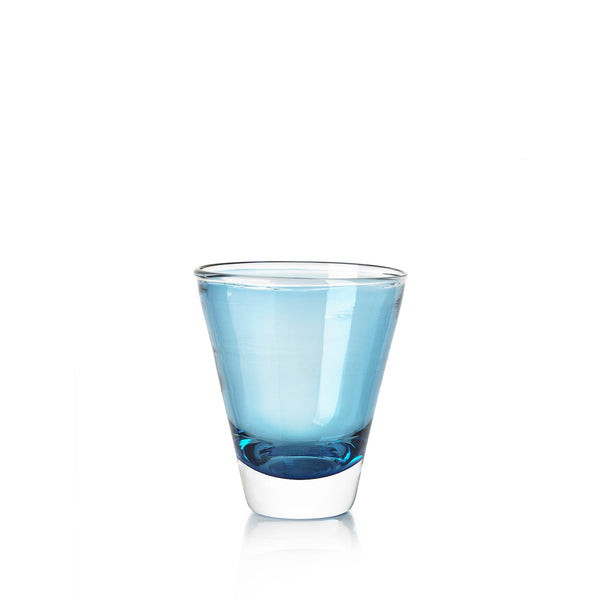 summerill & bishop Handblown Glass 'Clair' Tumbler in Turquoise 20cl
