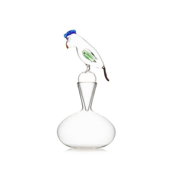 Summerill & Bishop Handblown Glass Cork Are Bird Decanter 36cm