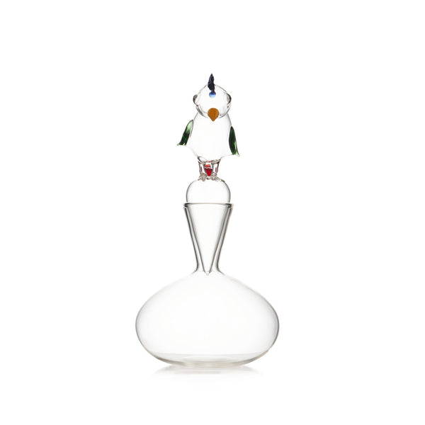Summerill & Bishop Handblown Glass Cork Are Bird Decanter 36cm