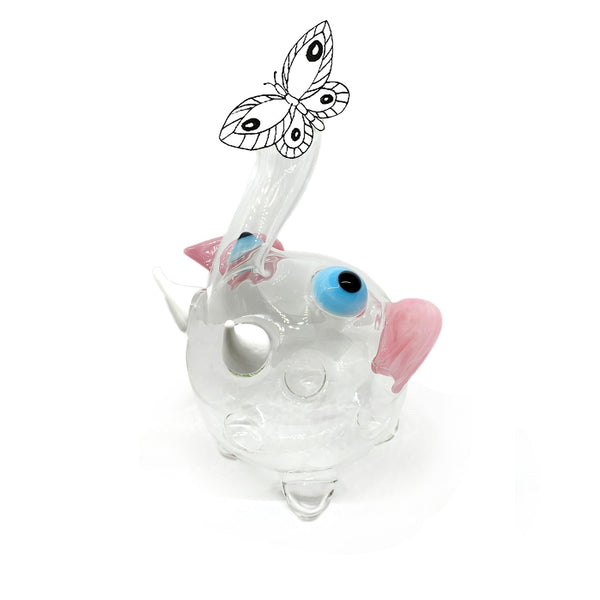 Summerill & Bishop Handblown Glass Dumbo Decanter 30cm