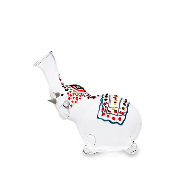 summerill & bishop Handblown Glass Elephant Decanter 30cm