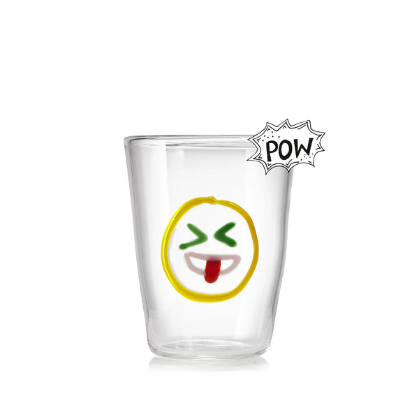 Summerill & Bishop Handblown Glass 'Excited' Mood Tumbler