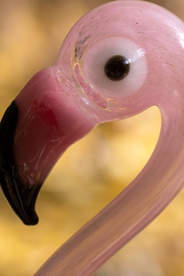 Summerill & Bishop Handblown Glass Flamingo Small Platter 21cm