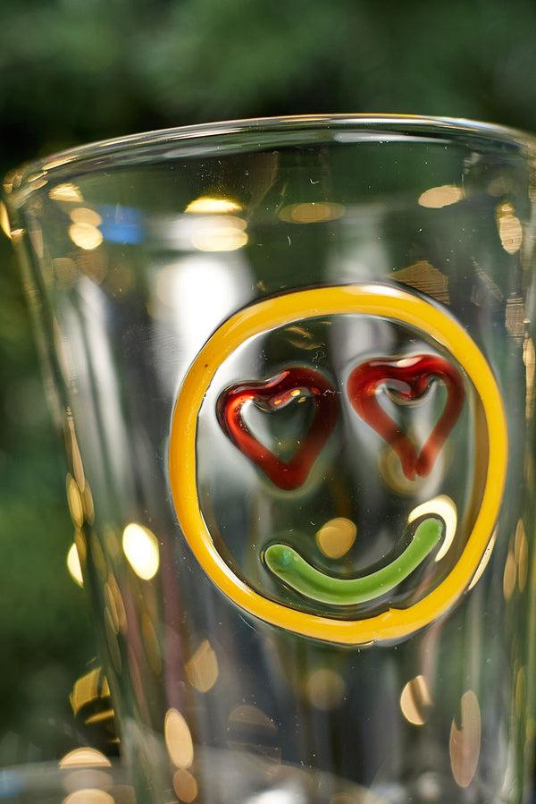 Summerill & Bishop Handblown Glass 'Happy' Mood Tumbler