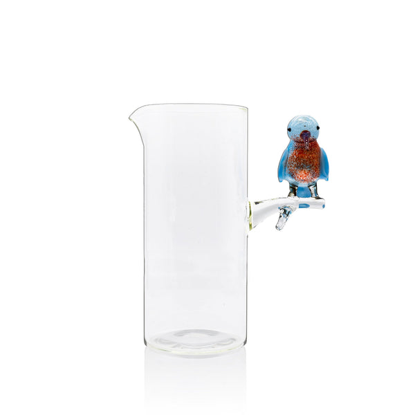 Summerill & Bishop Handblown Glass Hummingbird Carafe 22cm