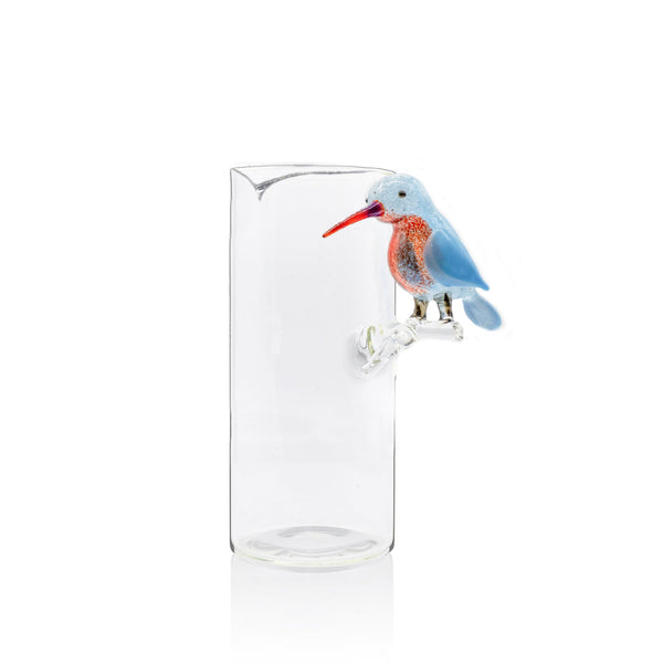 summerill & bishop Handblown Glass Hummingbird Carafe 22cm