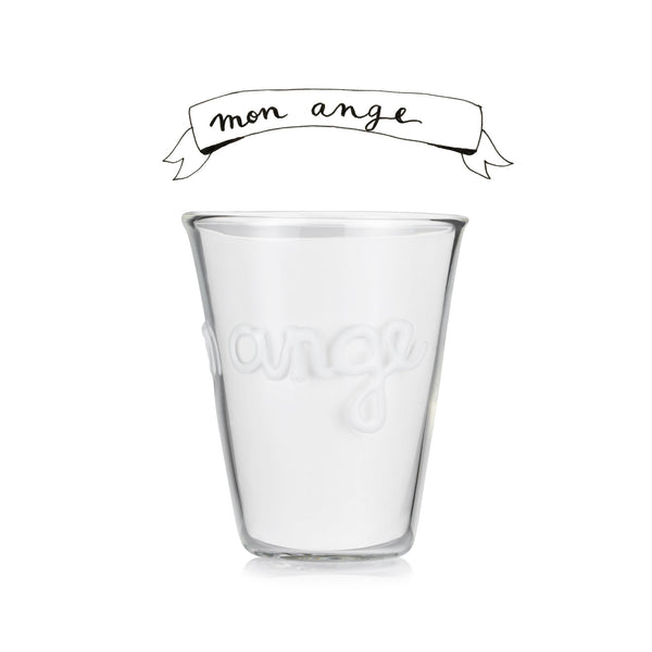 Summerill & Bishop Handblown Glass "Mon Ange" (My Angel) Tumbler