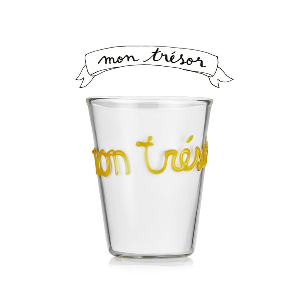 Summerill & Bishop Handblown Glass "Mon Trésor" (My Treasure) Tumbler