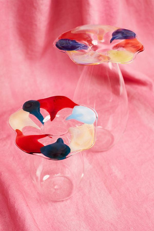 Summerill & Bishop Handblown Glass Multicoloured Bud Vase 20cm (IN ASSORTED COLOURS)