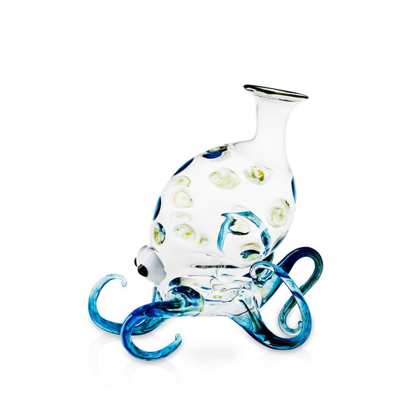 summerill & bishop Handblown Glass Octopus Decanter 24cm