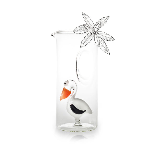 Summerill & Bishop Handblown Glass Pelican Carafe 24.5cm