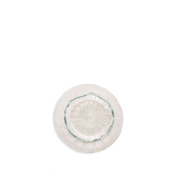 Summerill & Bishop Handblown Glass Pomegranate Stripe Bud Vase