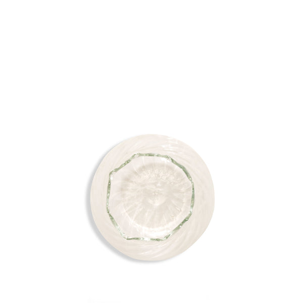 Summerill & Bishop Handblown Glass Pomegranate Swirl Bud Vase